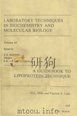 A GUIDEBOOK TO LIPOPROTEIN TECHNIQUE（1984 PDF版）