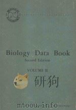 BIOLOGY DATA BOOK SECOND EDITION VOLUME II（1973 PDF版）