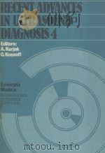 RECENT ADVANCES IN ULTRASOUND DIAGNOSIS 4（1984 PDF版）