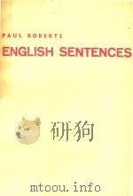 ENGLISH SENTECES   1962  PDF电子版封面    PAUL ROBERTS 