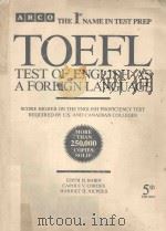 TOFEL TEST OF ENGLISH AS A FOREIGN LANGUAGE   1991  PDF电子版封面  0139231293   