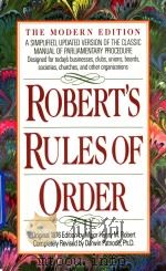 Robert's rulesof order   1989  PDF电子版封面  425116906   