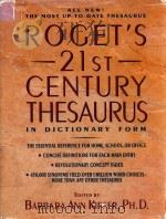 Roget's 21st century thesaurus in dictionary form   1992  PDF电子版封面  440503868   
