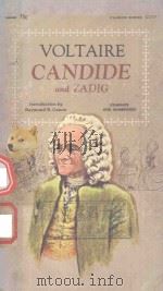 CANDIDE AND ZADIG   1966  PDF电子版封面    VOLTAIRE 
