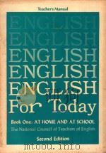 ENGLISH FOR TODAY SECOND EDITION BOOK ONE AT HOME AND AT SCHOOL（1972 PDF版）