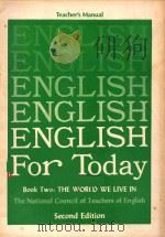 ENGLISH FOR TODAY SECOND EDITION BOOK TWO THE WORLD WE LIVE IN（1972 PDF版）