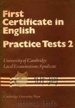 FFIRST CERTIFICATE IN ENGLISH PRACTICE TESTS 2（1965 PDF版）
