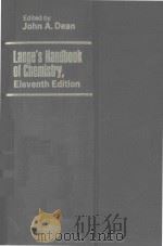 LANGE'S HANDBOOK OF CHEMISTRY ELEVENTH EDITION（1973 PDF版）