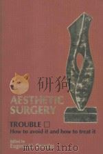 AESTHETIC SURGERY TROUBLE HOW TO AVOID IT AND HOW TO TREAT IT（1978 PDF版）