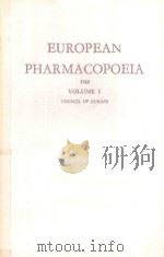 EUROPEAN PHARMACOPOEIA VOLUME I   1969  PDF电子版封面     