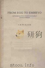 FROM EGG TO EMBRYO（1983 PDF版）