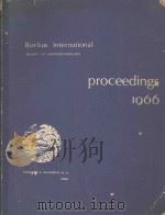 BOCKUS INTERNATIONAL SOCIETY OF GASTROENTEROLOGY PROCEEDINGS 1966（1966 PDF版）
