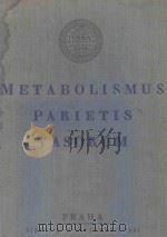 METABOLISMUS PARIETIS VASORUM   1962  PDF电子版封面     