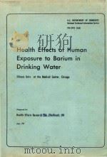 HEALTH EFFECTS OF HUMAN EXPOSURE TO BARIUM IN DRINKING WATER（1974 PDF版）