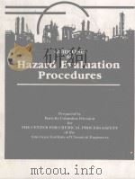 GUIDELINES FOR HAZARD EVALUATION PROCEDURES（1985 PDF版）