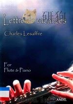LETTRE DE VACANCES FOR FLUTE&PIANO   6  PDF电子版封面     