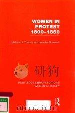 WOMEN IN PROTEST 1800-1850 VOLUME 37（1982 PDF版）