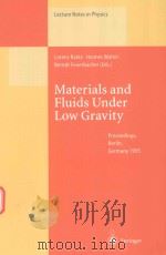 MATERIALS AND FLUIDS UNDER LOW GRAVITY（1996 PDF版）