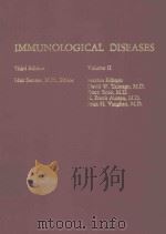 IMMUNOLOGICAL DISEASES THIRD EDITION VOLUME II   1978  PDF电子版封面  0316769851  MAX SAMTER 