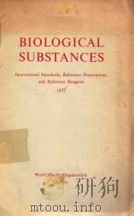 BIOLOGICAL SUBSTANCES 1972   1972  PDF电子版封面     