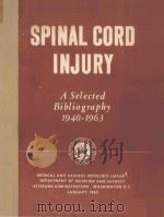 SPINAL CORD INJURY（1965 PDF版）