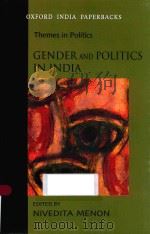 GENDER AND POLITICS IN INDIA   1999  PDF电子版封面  0195658930  NIVEDITA MENON 