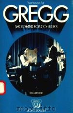 WORKBOOK FOR GREGG SHORTHAND FOR COLLEGES VOLUME ONE（1980 PDF版）