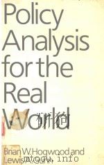 POLICY ANALYSIS FOR THE REAL WORLD   1984  PDF电子版封面  0198761848   