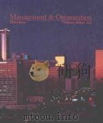 MANAGEMENT AND ORGANIZATION   1985  PDF电子版封面  053807440X   