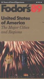 FODOR'S 89 UNITED STATES OF AMERICA   1988  PDF电子版封面  0679017100   