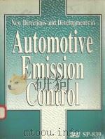 NEW DIRECTIONS AND DEVELOPMENTS IN AUTOMOTIVE EMISSION CONTROL SP-839（1990 PDF版）
