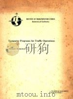 COMPUTER PROGRAMS FOR TRAFFIC OPERATIONS   1984  PDF电子版封面     