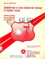 AUGMENTATION OF EARTH HEATING FOR PURPOSES OF ROADWAY DEICING（1979 PDF版）