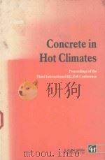 CONCRETE IN HOT CLIMATES   1992  PDF电子版封面  0419180907  M.J.WALKER 