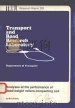 TRANSPORT AND ROAD RESEARCH LABORATORY   1991  PDF电子版封面    M P O'REILLY 