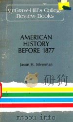 AMERICAN HISTORY BEFORE 1877   1989  PDF电子版封面  0070575398   
