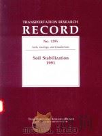SOIL STABILIZATION 1991   1991  PDF电子版封面  030905074X   
