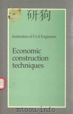 ECONOMIC CONSTRUCTION TECHNIQUES   1988  PDF电子版封面  0727715070   
