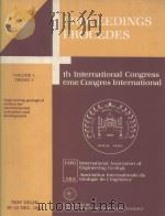 PROCEEDINGS PROCEDES THE INTERNATIONAL CONGRESS EME CONGRES INTERNATIONAL VOLUME I THEME 1   1982  PDF电子版封面     