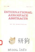 INTERNATIONAL AEROSPACE ABSTRACTS   1987  PDF电子版封面     
