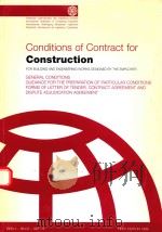 CONDITIONS OF CONTRACT FOR CONSTRUCTION FOR BUILDING AND ENGINEERING WORKS DESIGNED BY THE EMPLOYER   1999  PDF电子版封面  2884320229   
