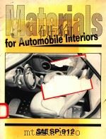 MATERIALS FOR AUTOMOBILE INTERIORS SP-912（1992 PDF版）