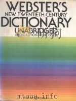 WEBSTER'S NEW TWENTIETH CENTURY DICTIONARY UNABRIDGED SECOND EDITION-DELUXE COLOR（1972 PDF版）