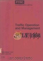 TRAFFIC OPERATION AND MANAGEMENT JULY 1984（1984 PDF版）