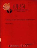 TECHNOLOGY ANALYSIS IN INTERREGIONAL GOODS MOVEMENT   1984  PDF电子版封面     