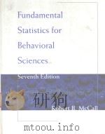 FUNDAMENTAL STATISTICS FOR BEHAVIORAL SCIENCES SEVENTH EDITION（1998 PDF版）