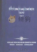 BETON-KALENDER 1979 TEIL II   1979  PDF电子版封面  3433008280   