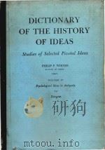 Dictionary of the history of ideas studies of selected pivotal ideas (Volume IV)（1974 PDF版）