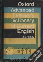 Oxford advanced learner's dictionary of current English   1989  PDF电子版封面    A. S. Hornby ; A. P. Cowie 