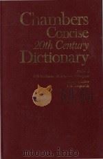 Chambers concise 20th century dictionary   1985  PDF电子版封面    G. W. Davidson ; M. A. Seaton 